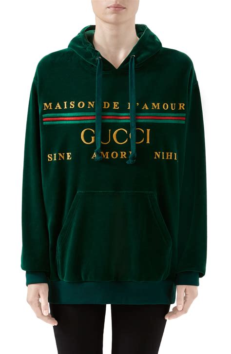 gucci green future sweater|gucci velour sweatsuit.